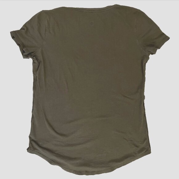 Lululemon Love V-Neck Tee – Dark Olive – Size 6 (Approx.) - Picture 4 of 9